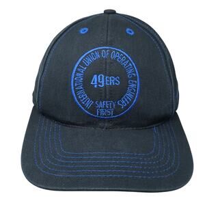 49ERS International Union Operating Engineers Baseball Cap Black OS Graffiti